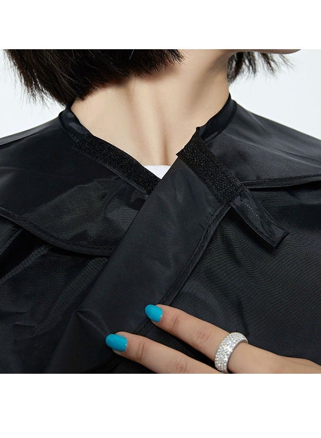 Generic Waterproof Hair Dye Cape ,Hair Cutting Cape,Hair Colouring Dyeing Reusable ,Hairdressing Salon Apron for Barbershop,Short Comb-out Non-Slip Apron for Hair Styling-，Anti -Static Electric - Image 3
