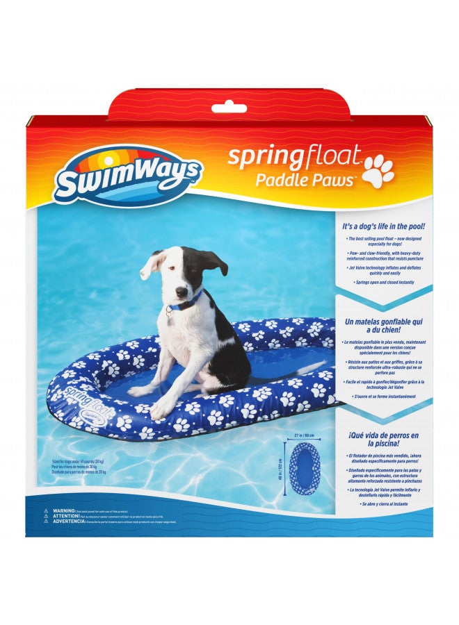 SwimWays طوف سباحة SwimWays Paddle Paws للكلاب، صغير (0-65 رطل) - Image 1