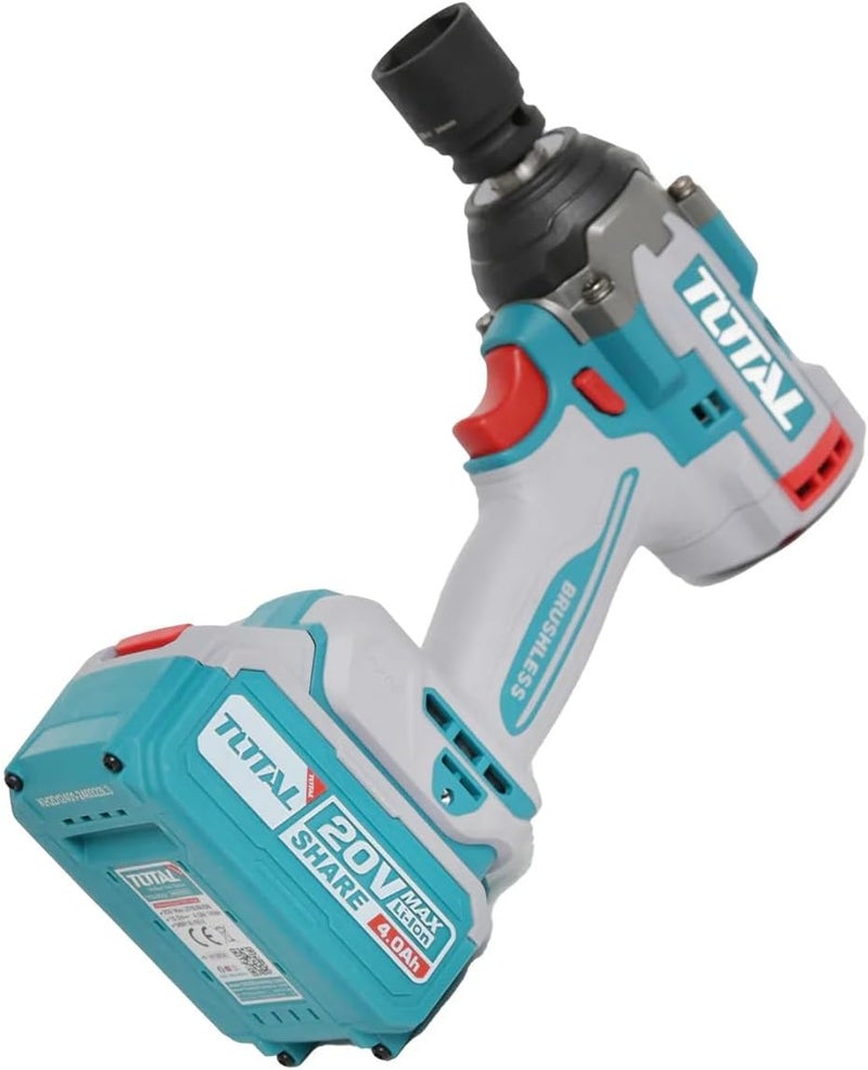 Total 1/2 Inch Impact Wrench with 2 Batteries - Image 4