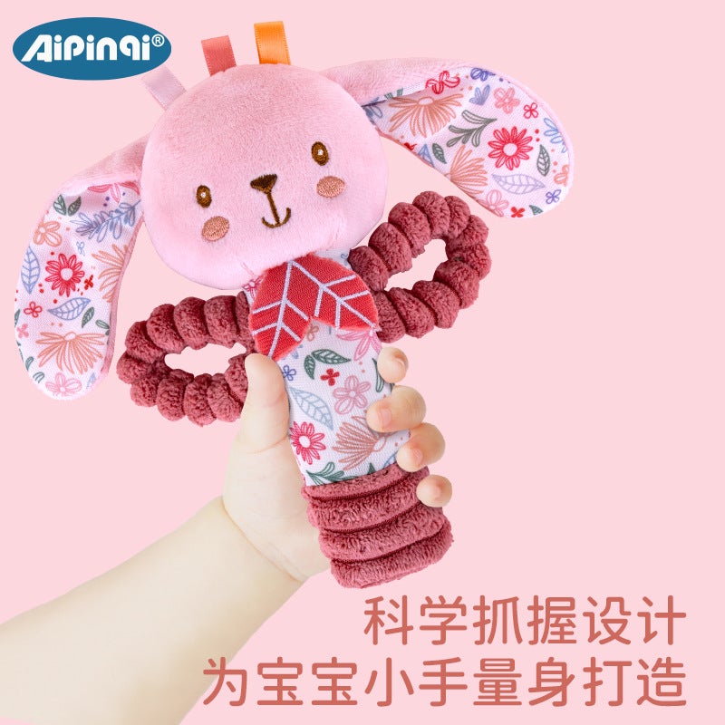 Aipinqi New Hand Rattle Stick Baby Soothing Plush Toy Colorful Grasping Stick Infant Toy 0-1 Year - Image 2