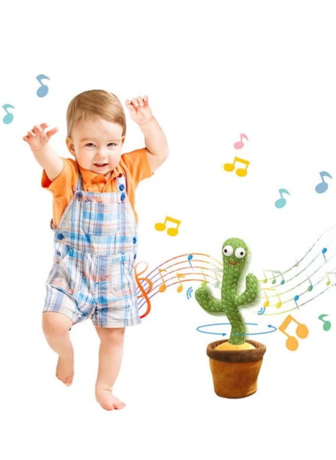 Dancing Singing Talking Cactus Plush Toy Batteries Required-Guitar - Image 4