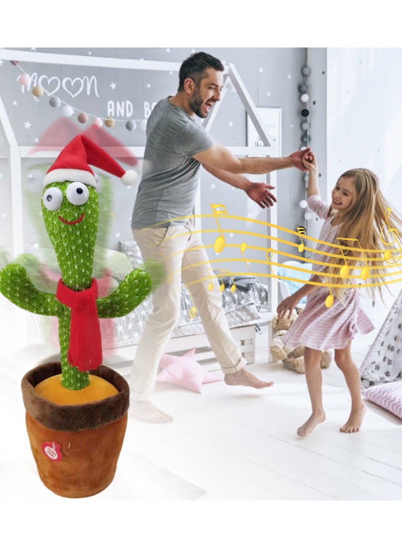 Dancing Singing Talking Cactus Plush Toy Batteries Required-Guitar - Image 3