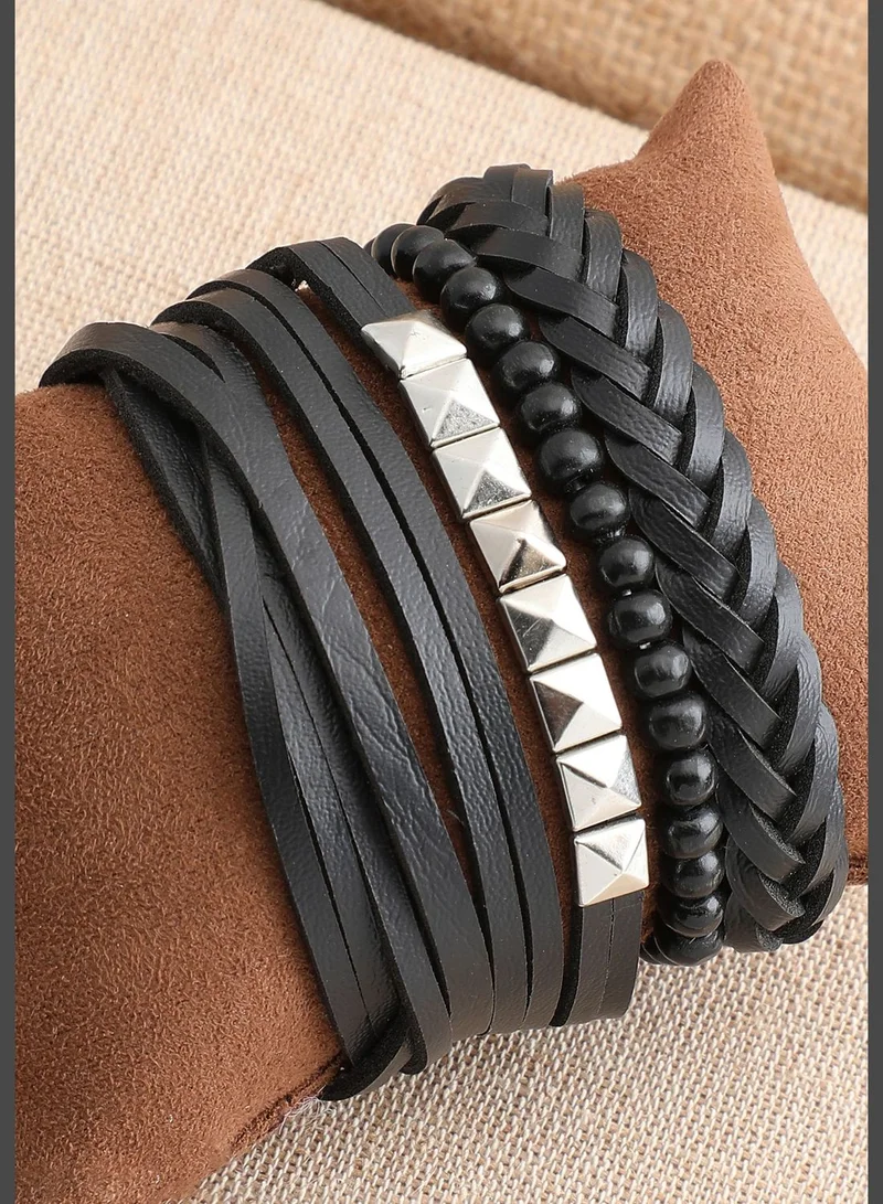SOHI Trendy Casual PU Leather Designer Bracelet For Women