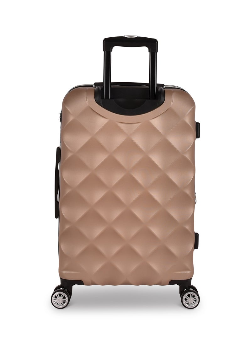 New Travel ABS Luggage Set, Hard Travel Trolley Bag with Carry On Cabin Size, Double 4 Wheels, and Combination Lock, 3 Pieces, 20/24/28, LA430-10/3P