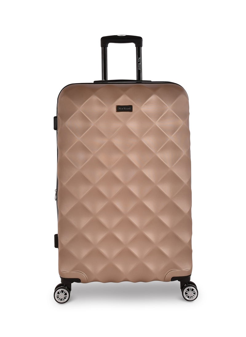 New Travel ABS Luggage Set, Hard Travel Trolley Bag with Carry On Cabin Size, Double 4 Wheels, and Combination Lock, 3 Pieces, 20/24/28, LA430-10/3P