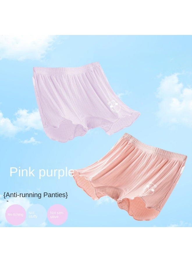 DEESHA Anti-peek Underwear】2-pack Girls' Panties Summer Thin Toddler Shorts - Image 2