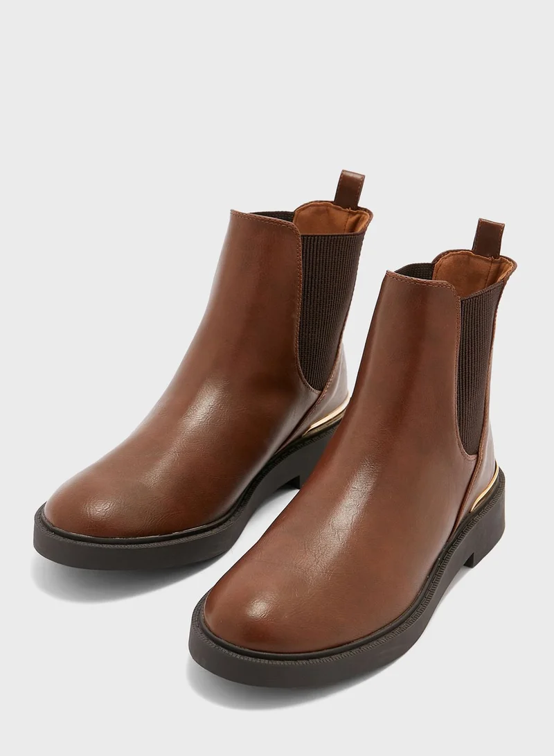 NEW LOOK Biscuit  Ankle Boots