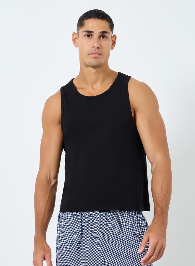 ستايلي مجموعة من 2 - جيليه قطني بياقة دائرية - Image 3