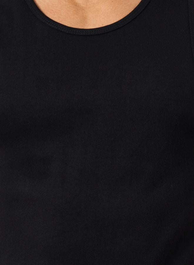 ستايلي مجموعة من 2 - جيليه قطني بياقة دائرية - Image 5