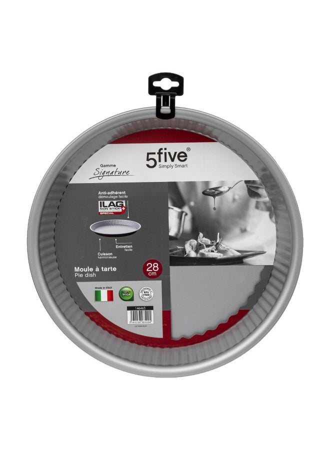 Five Simply Smart Signature Round Non-Stick Metal Pie Dish Black 28cm 146463 - Image 2