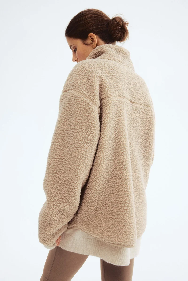 H&M MAMA Before & After Babywearing teddy jacket