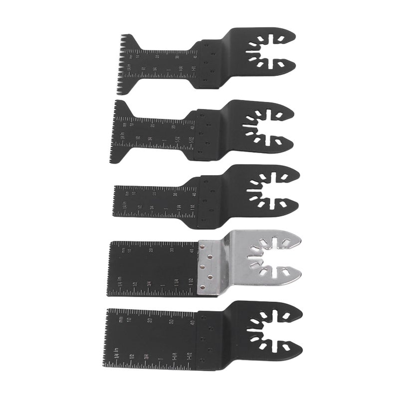 Oscillating Saw Blades 10-Piece 34mm 2-Piece 34mm 3-Piece 20mm 3-Piece 44mm 3-Piece 44mm High Carbon Steel - Durable Wear Resistant Accurate Cutting with 2 Gaskets for Cutting Wood Plastic Soft Metal - Image 4