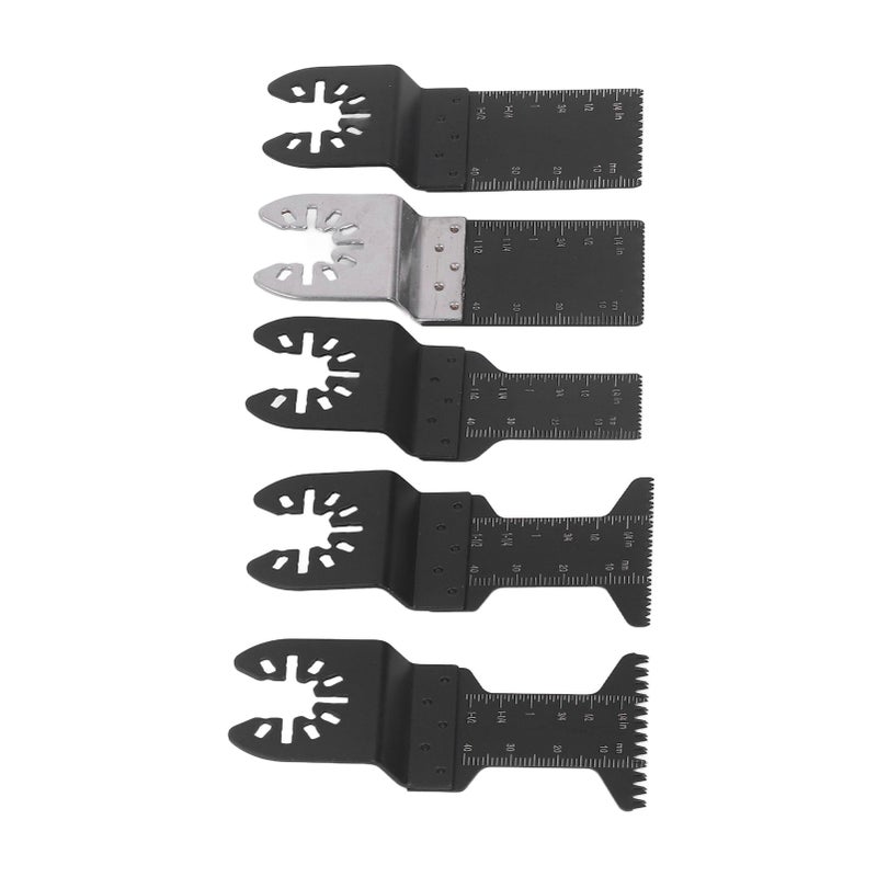 Oscillating Saw Blades 10-Piece 34mm 2-Piece 34mm 3-Piece 20mm 3-Piece 44mm 3-Piece 44mm High Carbon Steel - Durable Wear Resistant Accurate Cutting with 2 Gaskets for Cutting Wood Plastic Soft Metal - Image 5