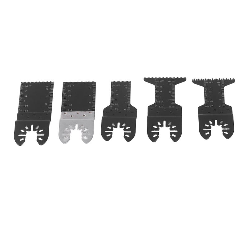 Oscillating Saw Blades 10-Piece 34mm 2-Piece 34mm 3-Piece 20mm 3-Piece 44mm 3-Piece 44mm High Carbon Steel - Durable Wear Resistant Accurate Cutting with 2 Gaskets for Cutting Wood Plastic Soft Metal - Image 2