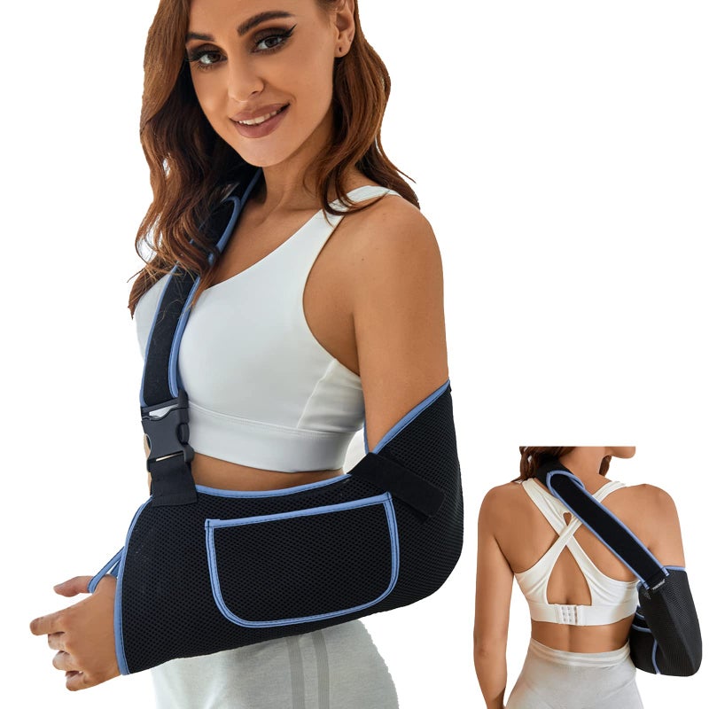 VISKONDA Arm Sling Shoulder Immobilizer - Rotator Cuff Support Brace - Comfortable Medical Sling for Shoulder Injury,Left and Right Arm,Men and Women,for Broken,Dislocated,Fracture,Strain (Small) - Image 1