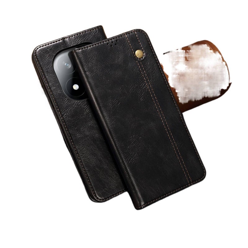 MS غطاء واقي، أخضر ملمس جلد، مقاوم للصدمات لـ Redmi Note 14 Pro باللون الأخضر باللون الأحمر - Image 2