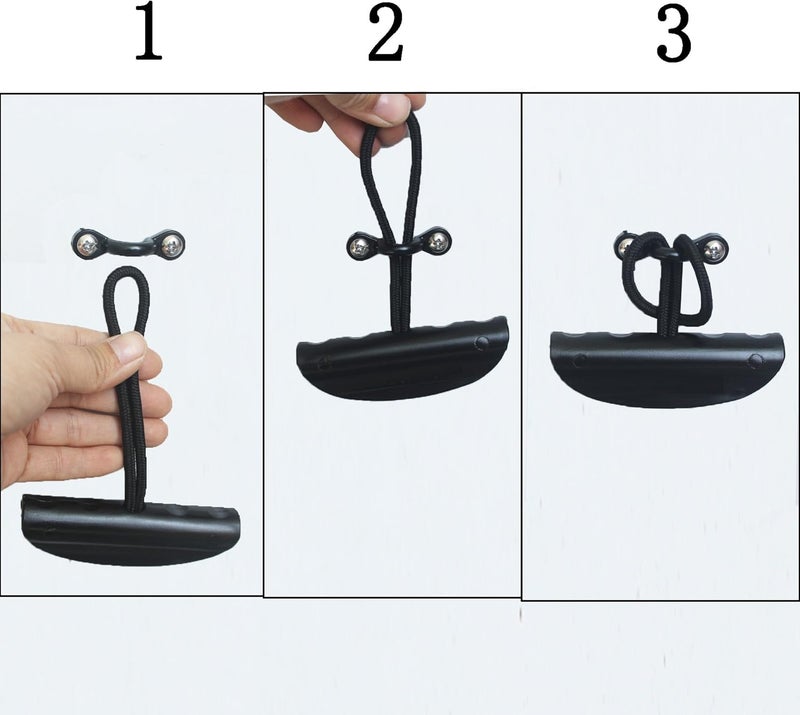 YYST Lot 2 Kayak Carry Handle Pull Handle T-Handle with Cord and Pad Eyes - Image 3