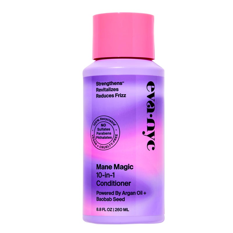 Eva NYC Mane Magic 10-in-1 Hair Conditioner, Sulfate Free Conditioner for Soft and Smooth Locks, Strengthening Conditioner for Dry Hair and All Hair Types, GMO-Free Hair Products, 8.8 fl oz - Image 1