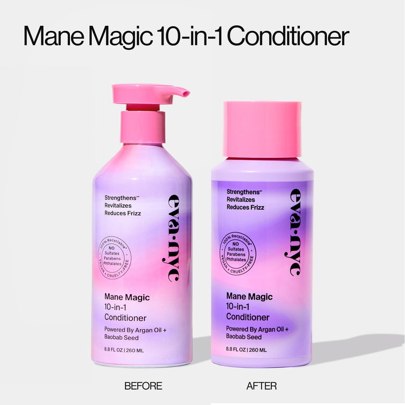 Eva NYC Mane Magic 10-in-1 Hair Conditioner, Sulfate Free Conditioner for Soft and Smooth Locks, Strengthening Conditioner for Dry Hair and All Hair Types, GMO-Free Hair Products, 8.8 fl oz - Image 5