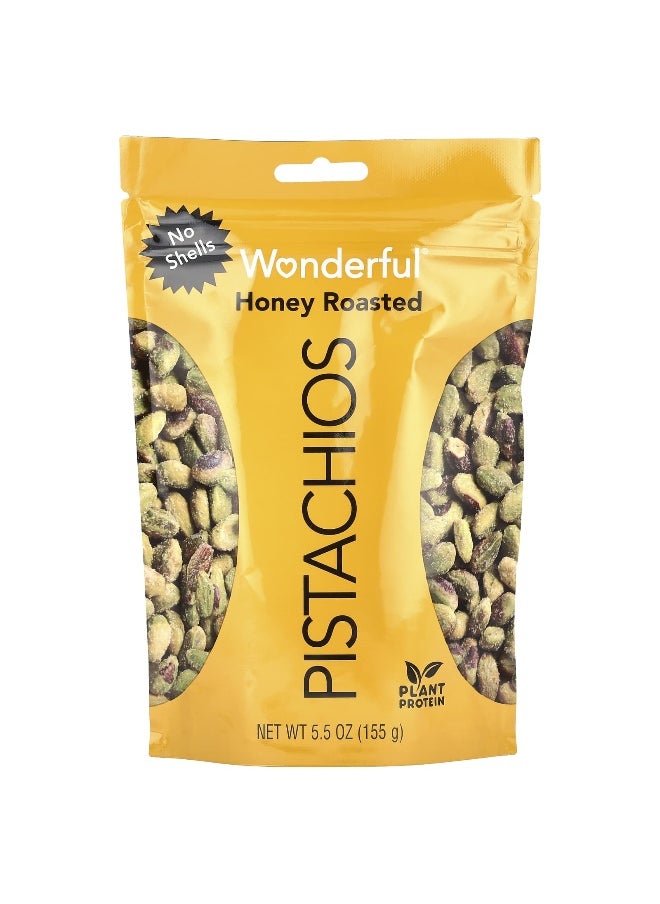 Wonderful Pistachios Wonderful Pistachios, Honey Roasted, No Shells, 5.5 oz (155 g)  - Image 1