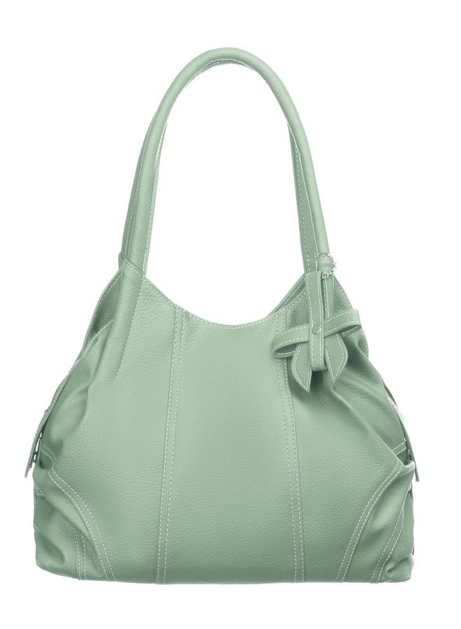 Fostelo Women's Style Diva Satchel Tote Handbag for Women | Ladies Purse | Stylish Shoulder Bag | Gift For Women | Green - Image 2