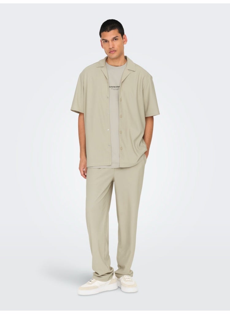 Only & Sons Men's Polyester Short Sleeve Shirt - Image 4