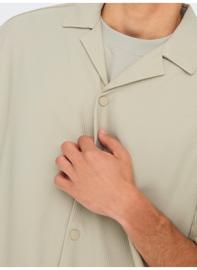 Only & Sons Men's Polyester Short Sleeve Shirt - Image 5