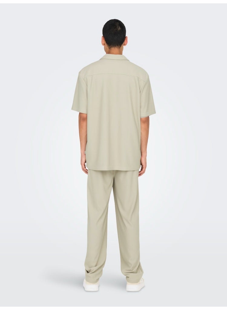Only & Sons Men's Polyester Short Sleeve Shirt - Image 3