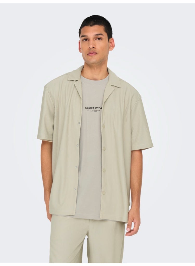 Only & Sons Men's Polyester Short Sleeve Shirt - Image 2