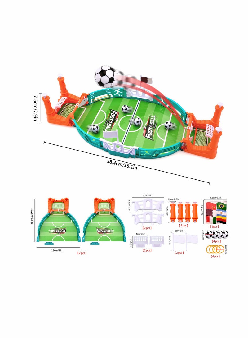 SOLARAE Mini Table Soccer Game Table Top Football Game Mini Tabletop Football Mini Tabletop Soccer Game Desktop Interactive Soccer Game Toy for Kids Adults Birthday Party World Cup Gift - Image 2