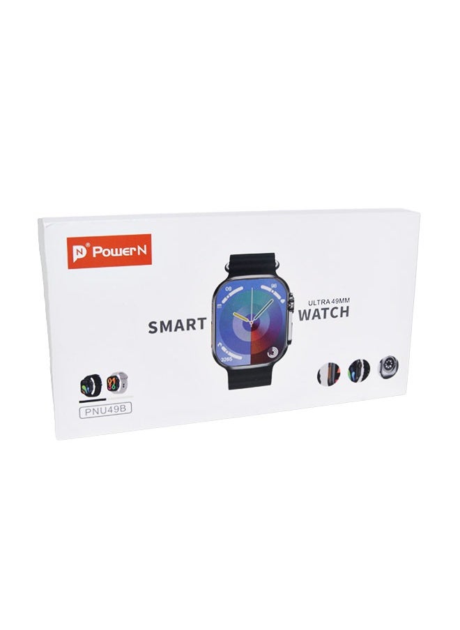 باور إن - ساعة ذكية  مع عدد 2 ستراب اللون أسود 49 MM - Image 1