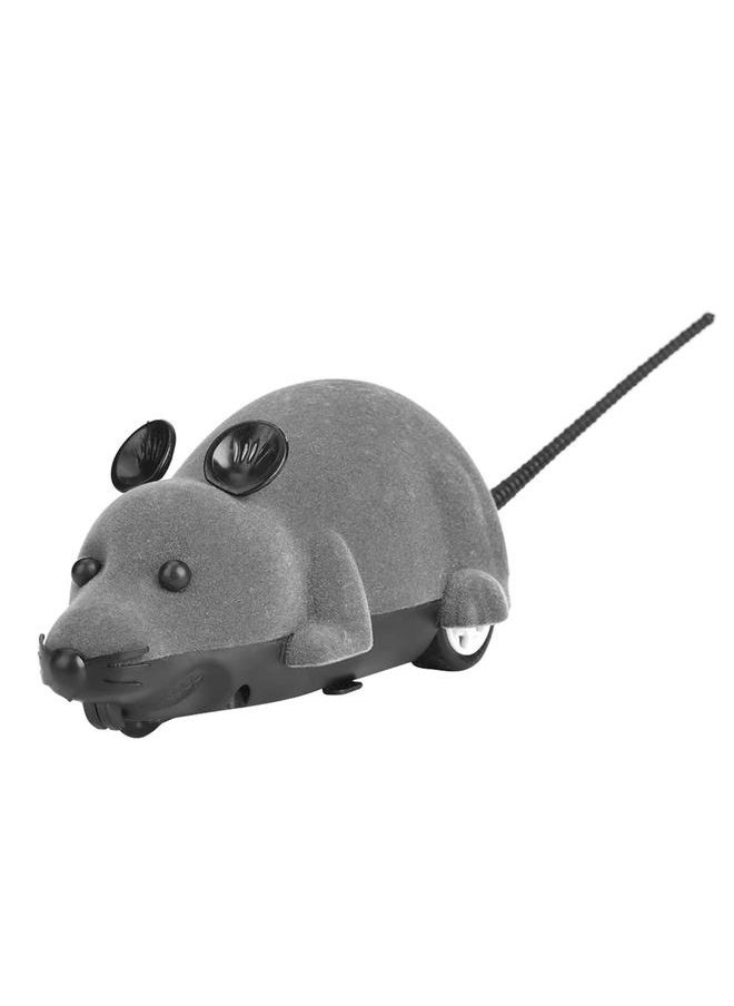 null - Wireless Remote Control Mouse,Remote Control Toy for Cats, Electronic Rat Toy for Kitten Funny Chasing Simulation Animal Toys Pet Novelty Gift(Gray) - Image 1