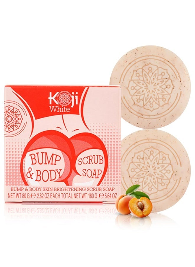 كوجي وايت Kojic Acid Bump Eraser Body Scrub Soap 2.82 oz (2 Bars) - Image 1