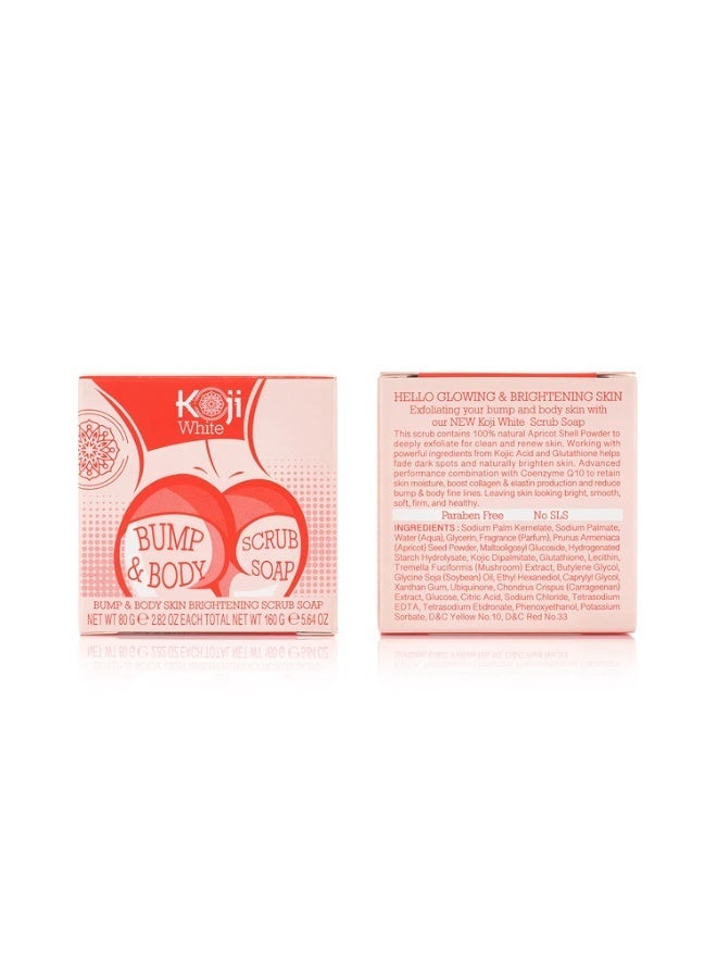 كوجي وايت Kojic Acid Bump Eraser Body Scrub Soap 2.82 oz (2 Bars) - Image 4