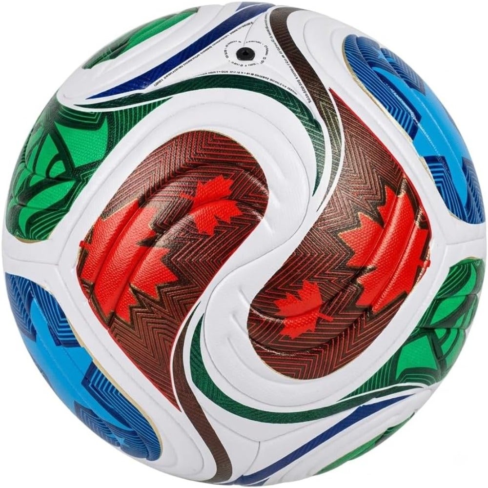 Football 2026 - Soccer ball Size 5 for outdoor training casual play - PVC shine material, multi-color, premium printed match practice ball for adults and youth
