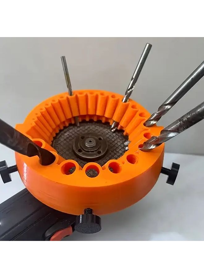 Orange Drill Grinding Sharpening Machine 125mm Blade Angle Grinder Attachment No Power Required - Image 4