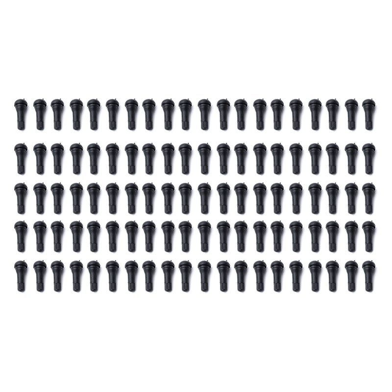 TR413 Rubber Snap-in Tire Valve Stem (100pcs/bag) for Car Auto Vehicle - Image 1
