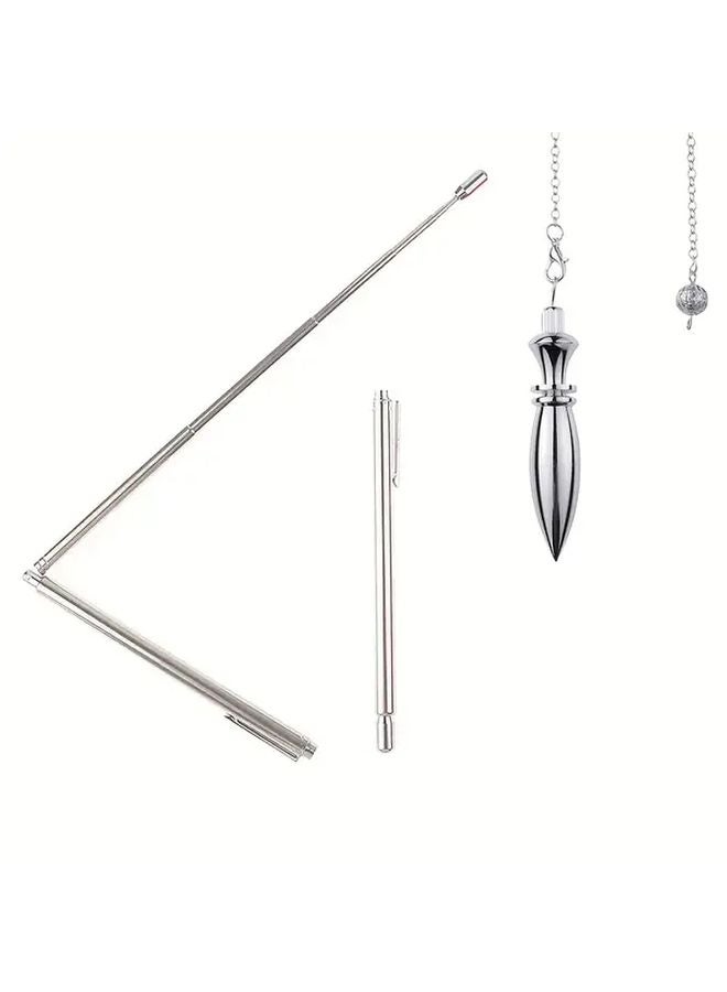 Style1 Copper Dowsing Rods And Pendulum Pendant For Ghost Hunting Water Divining Treasure Detection - Image 4