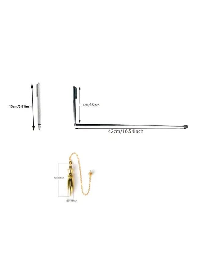 Style1 Copper Dowsing Rods And Pendulum Pendant For Ghost Hunting Water Divining Treasure Detection - Image 3