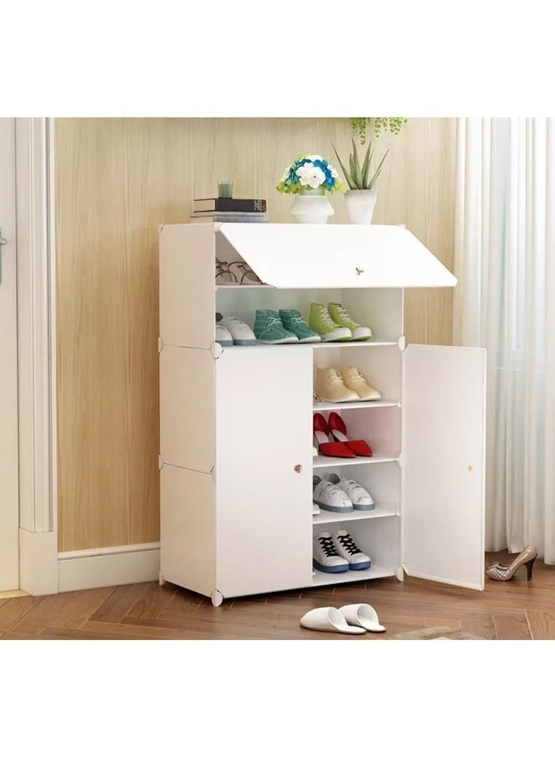 DubaiGallery Shoe Cabinets Simple Modern Dust Space Plastic Multi-function Multi-storey Dormitory House - Image 1