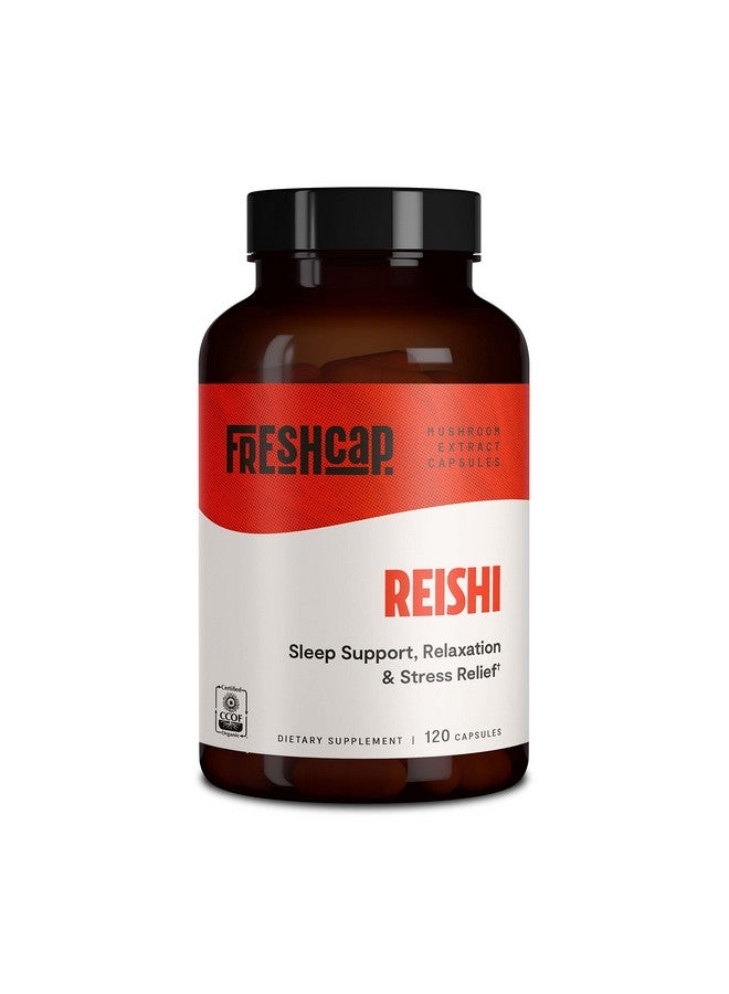 FreshCap Mushrooms Freshcap Organic Reishi Mushroom Capsules 120 Count 60 Day Supply Supplement For Healthy Aging Sleep And Immunity Concentrated Extract From Whole Fruiting Body And Spore - Image 2