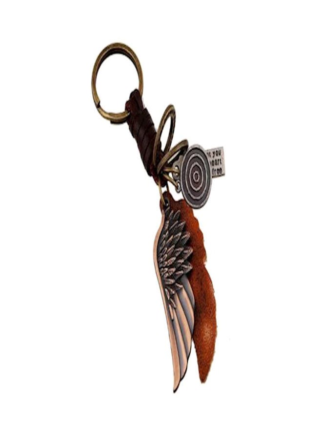 NIBEMINENT Retro Punk Jewelry Leather Keychain