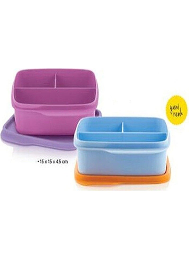 Tupperware - Lunch Box with Compartments Set of 2 - Image 1