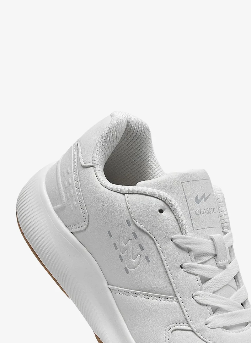 Campus White Men Credit White Motion Massage Lace-Up Sneakers-White for Men | Best Price UAE