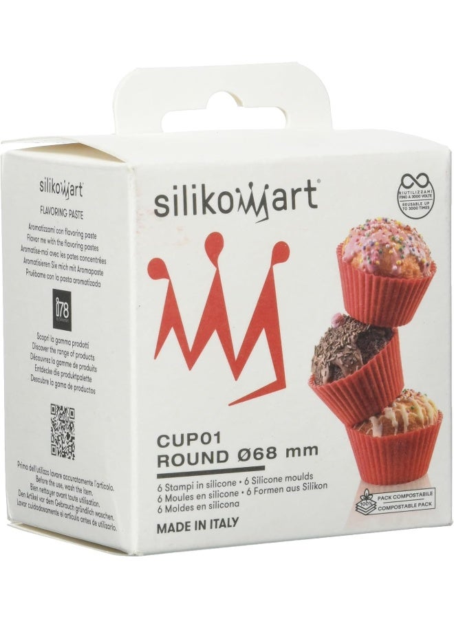 Silikomart قوالب كعك دائري من سيليكو مارت 6 قطع - Image 1