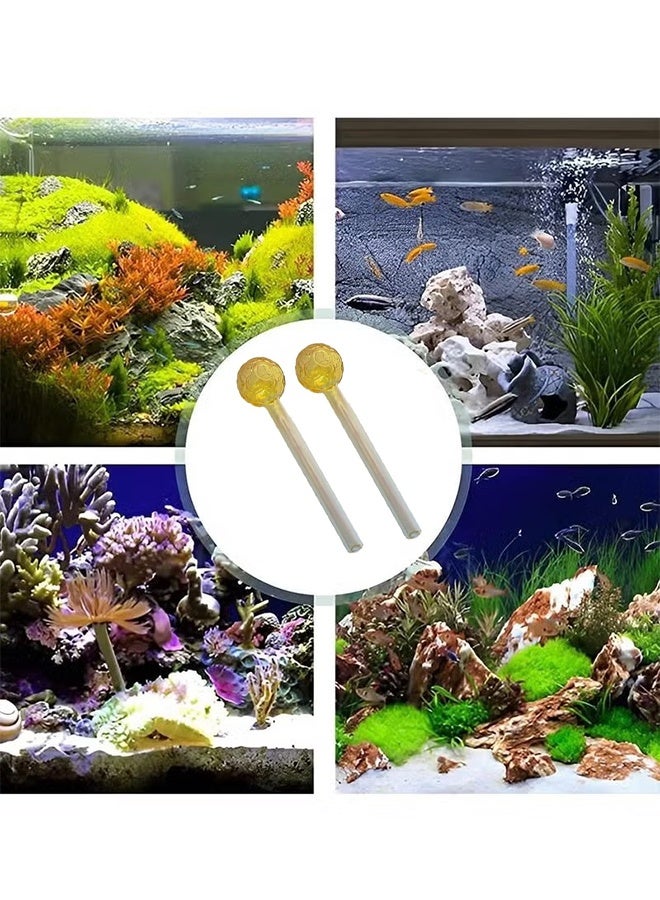 2 Pcs Glass Mini inflow Pipe, Inflow Pipe Water PumpAquarium FilterTubing, Portable Mini Filter Water Pipe - Image 4