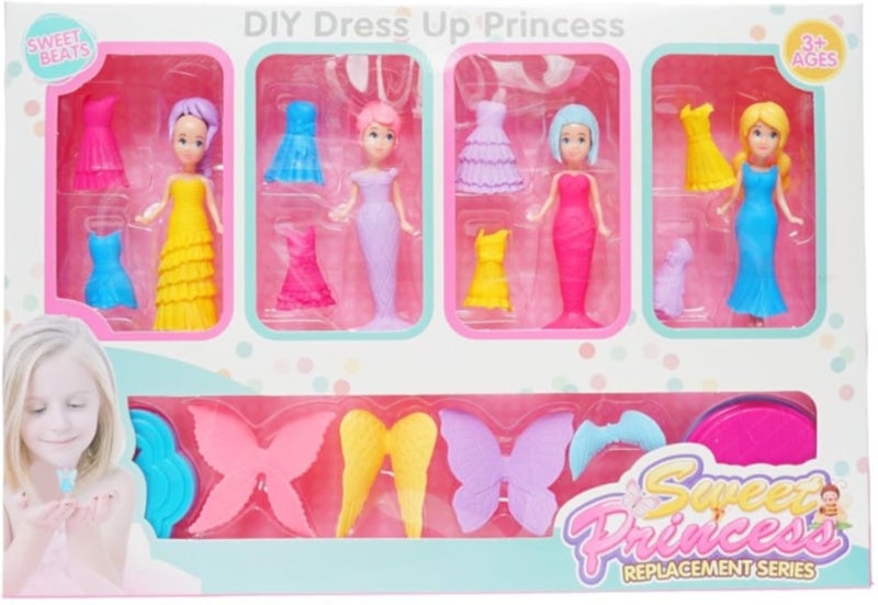 لعبة عروس حورية البحر من 18 قطعة - متعدد الألوان - عرض رقم 261