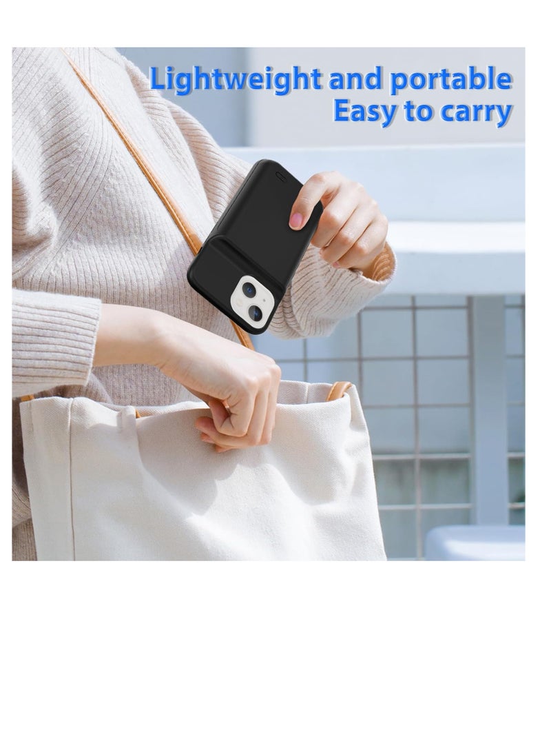 Zexen Battery Case for iPhone 13 [7000 mAh] Additional Battery Charging Case Battery Case Mobile Phone Case Battery Case Power Bank Case for iPhone 13, Ultra Thin and Portable Battery Case [6.1  - Image 5