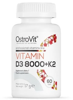 Vitamin D3 8000 K2 60 tabs