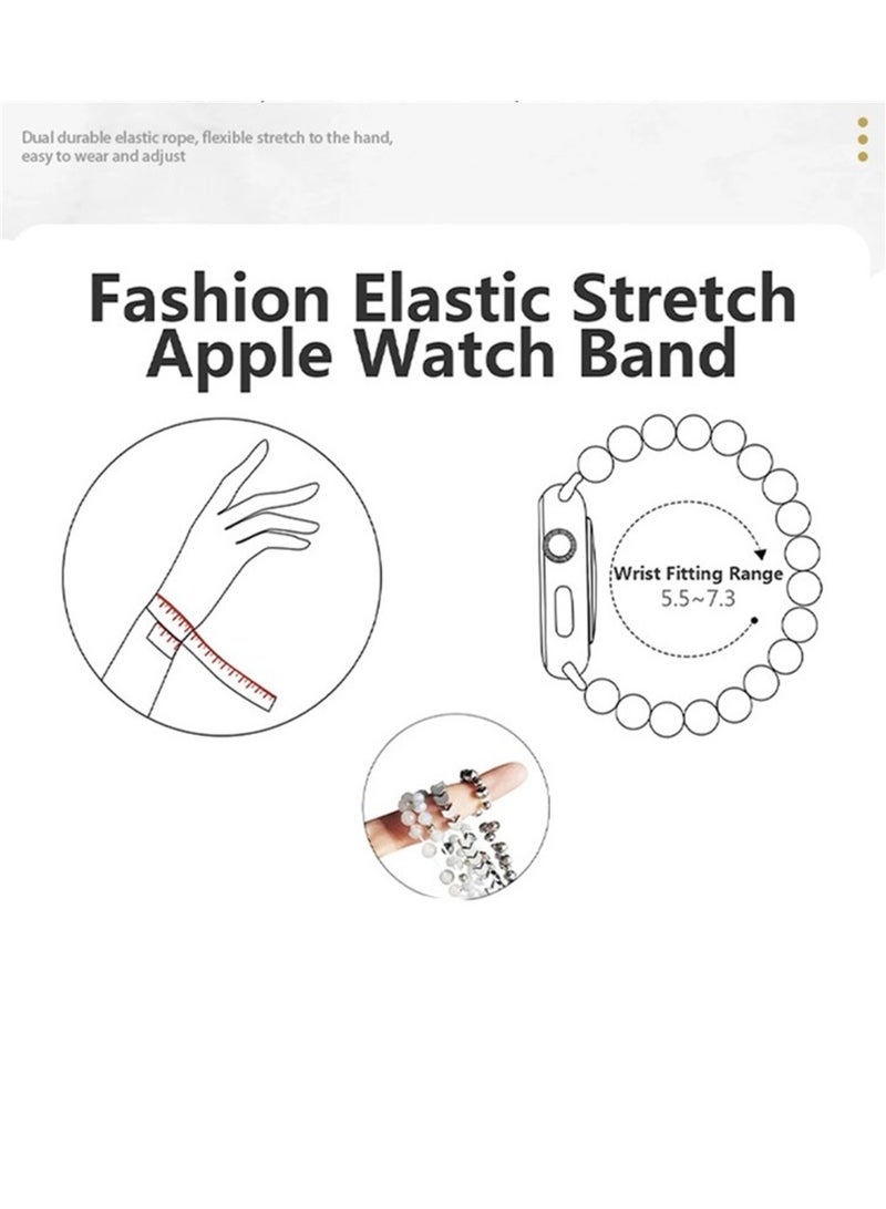 Yegni Arrow-shaped beaded watch band for Apple Watch jewelry crystal wristband - Image 3